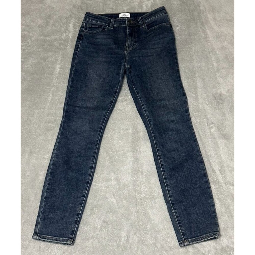 PISTOLA Mid Rise Denim Jeans Women’s Size 27 Blue Dark Wash Stretch
